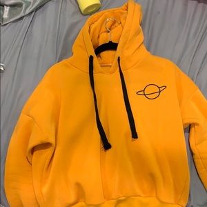 Yellow hoodie